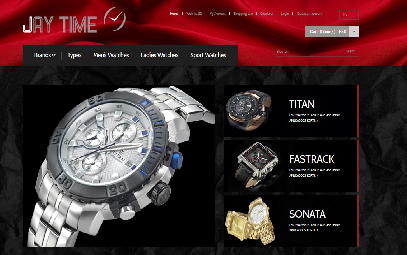E-commerce Website Designing for Jaytime